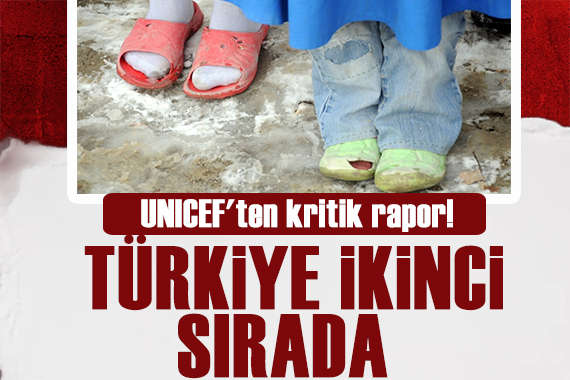 UNICEF ten kritik rapor! Çocuk yoksulluğunda Türkiye ikinci sırada