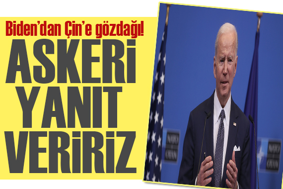 Biden dan Çin e  jet yanıt: Tayvan ı işgal ederse askeri yanıt veririz