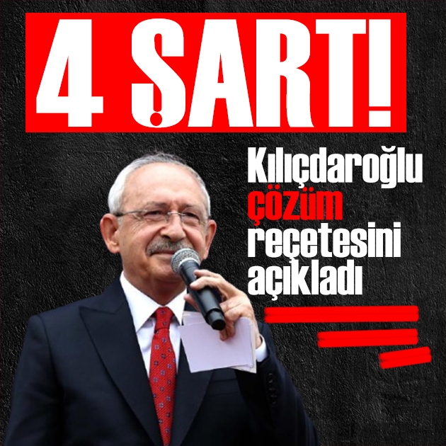 Kılıçdaroğlu'ndan Terörsüz Türkiye açıklaması: 4 maddelik çözüm reçetesi