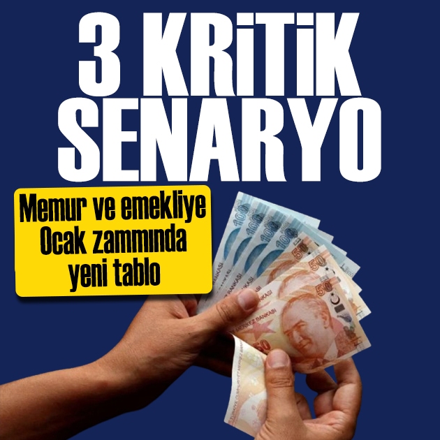 Memur ve emekli zammında yeni tablo! Ocak zammı için hesap ortaya çıktı