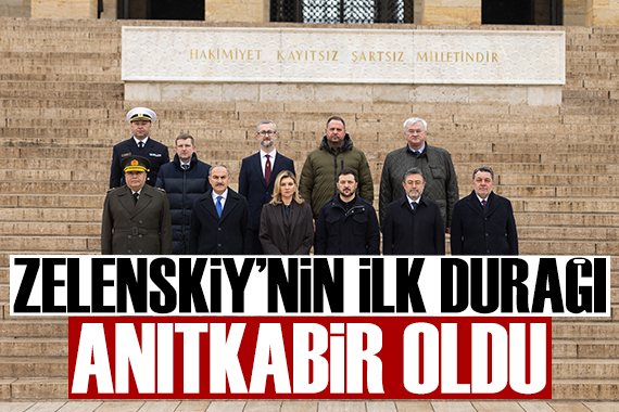 Zelenskiy nin ilk durağı Anıtkabir oldu