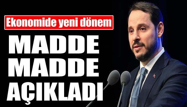 Bakan Albayrak Yeni Ekonomik Programı açıkladı