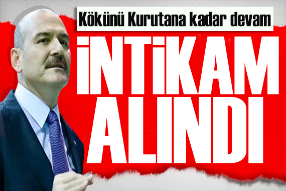 Bakan Soylu  kökünü kurutana kadar devam  diyerek duyurdu: İntikam alındı