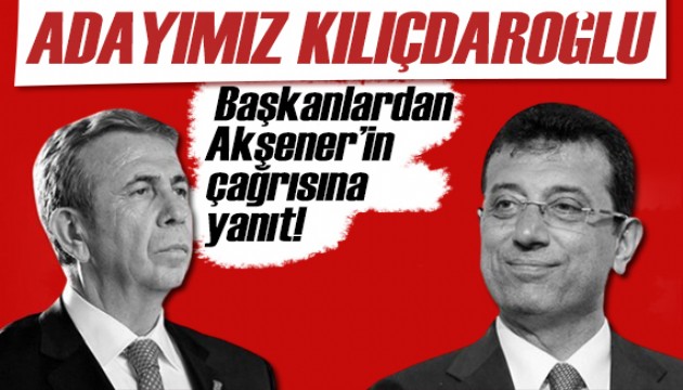 İmamoğlu ve Yavaş'tan Akşener'den yanıt: Aynı çizgideyiz!