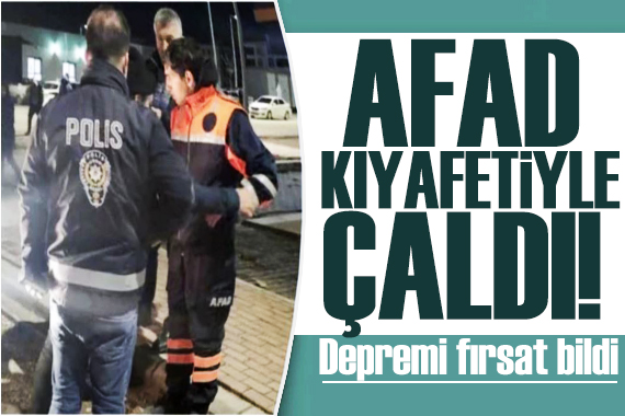 AFAD kıyafetiyle hırsızlık yaptı: Yakalandı!