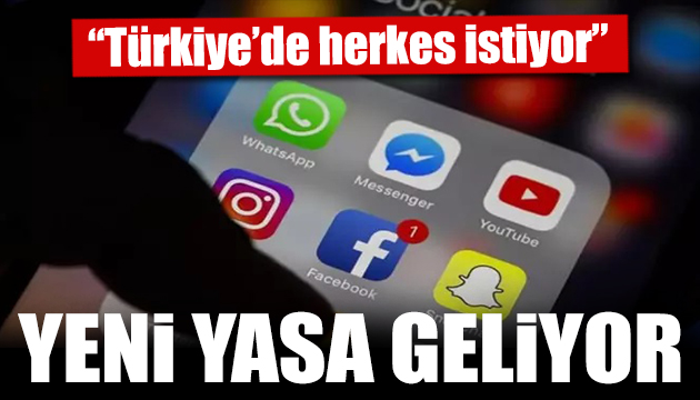 Sosyal medya için yeni yasa geliyor