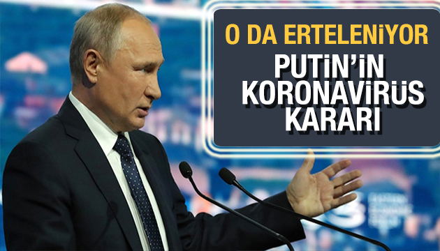 Putin den koronavirüs kararı