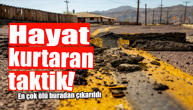 Deprem sonrası hayat kurtaran taktik: Saate göre müdahale!