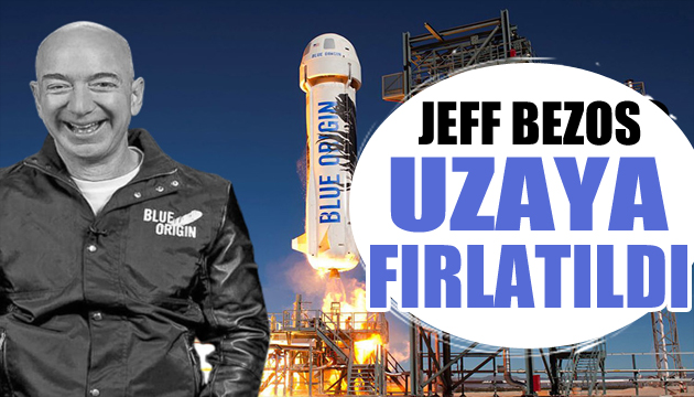 Jeff Bezos uzaya fırlatıldı