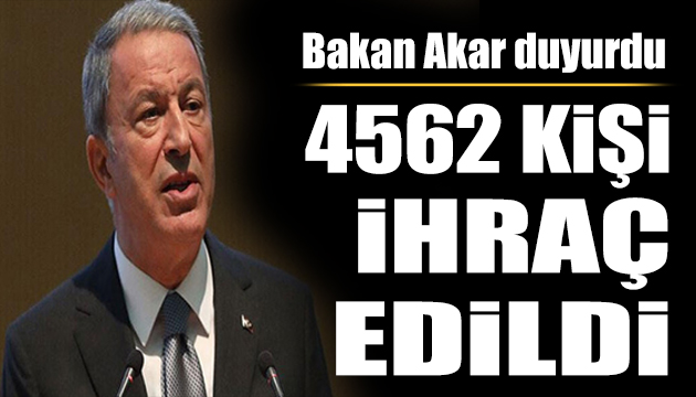 TSK dan 4562 personel ihraç edildi