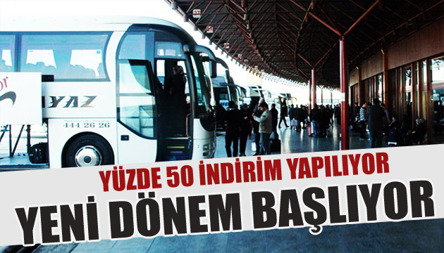 Otobüslerde yeni dönem başlıyor