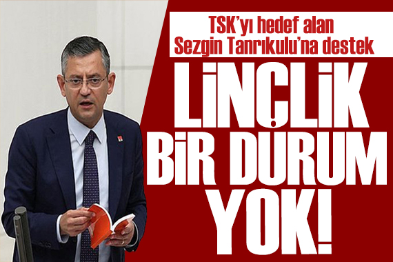 Özgür Özel Sezgin Tanrıkulu na sahip çıktı: Linç edecek bir şey görmüyorum