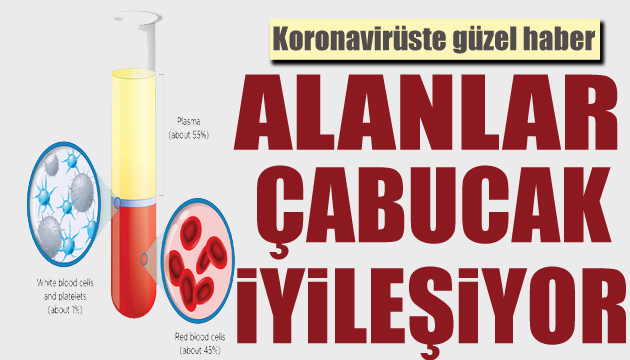 Koronavirüste güzel haber! Plazma alanlar iyileşiyor