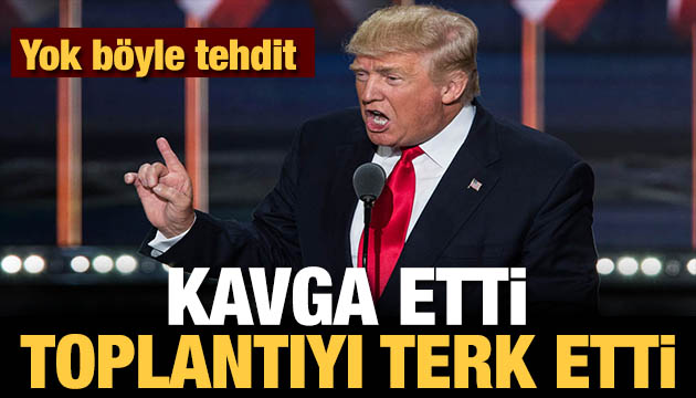 ABD Başkanı Trump küplere bindi