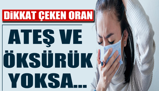 Dikkat çeken araştırma: Ateş ve öksürük yoksa...