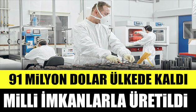 Milli ısıl piller 91 milyon dolar kara geçirdi