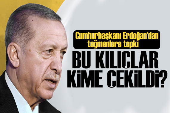Erdoğan dan teğmenlere tepki: Bu kılıçları kime çekiyorsunuz?