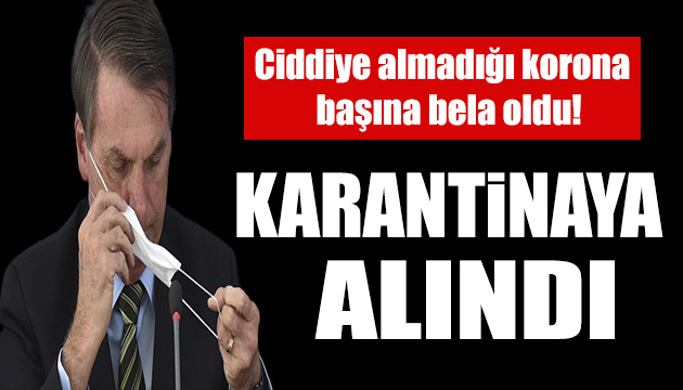 Brezilya Devlet Başkanı korona virüse yakalandı