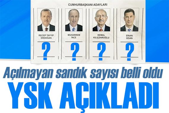 YSK oy oranlarını açıkladı: İşte açılmayan sandık sayısı