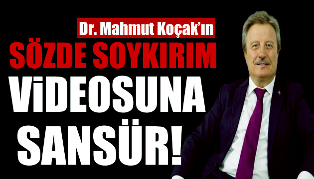 Dr. Mahmut Koçak a YouTube dan sansür