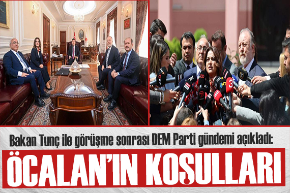 DEM heyetinden Bakan Tunç la görüşme sonrası açıklama: Bazı gelişmeler görebiliriz