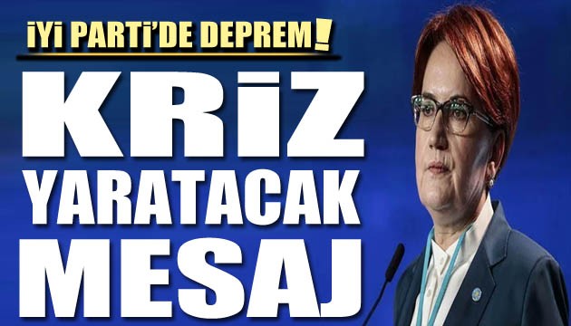 İYİ Parti'de bir deprem daha!