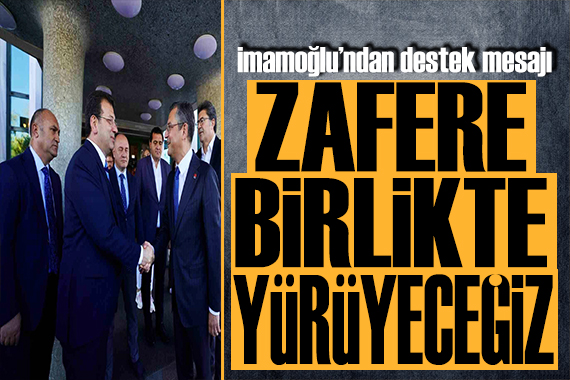 İmamoğlu ndan Özgür Özel e destek: Zavallı bir rakibim var