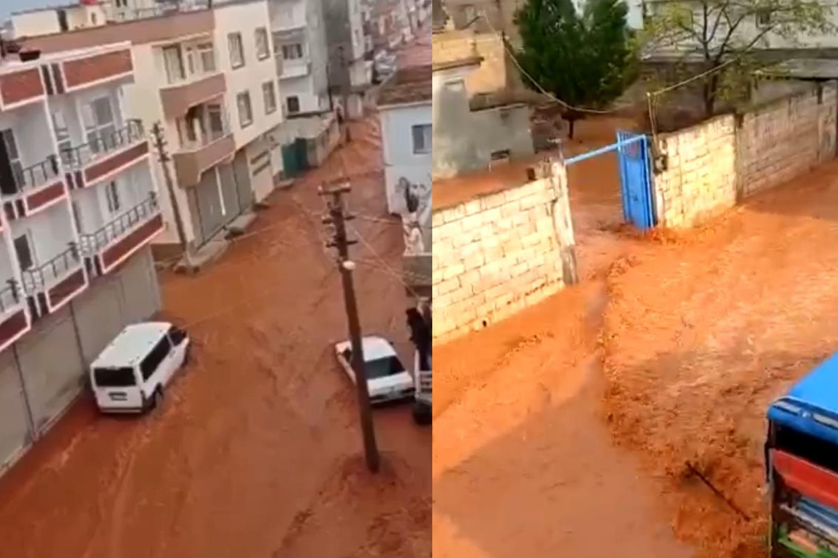 Şanlıurfa da sel felaketi! Evleri su bastı