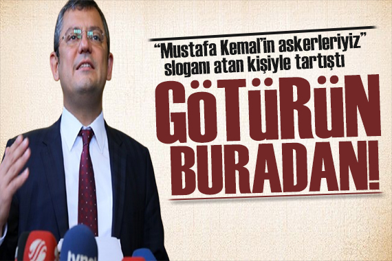 Özgür Özel den slogana tepki: Götürün bu arkadaşı!