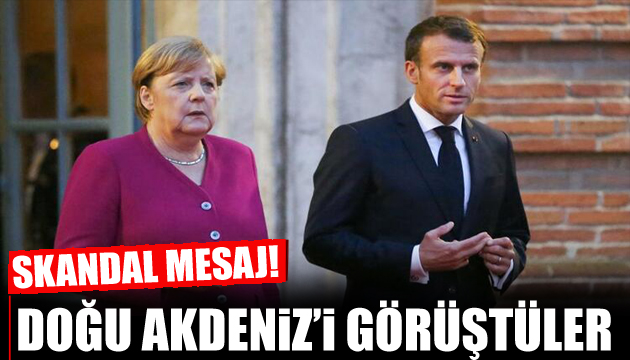 Merkel ve Macron dan kritik görüşme