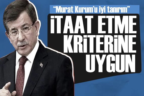 Davutoğlu ndan dikkat çeken  Murat Kurum  çıkışı: Seçim kazanma şansı zayıf