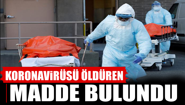 Koronavirüsü öldüren madde bulundu