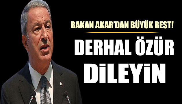 Bakan Akar dan Libya da büyük rest!