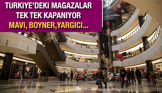 Mağazalar tek tek kapanıyor