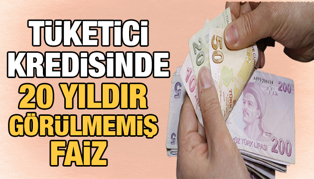 Tüketici kredisinde 20 yılın en düşük faiz oranı