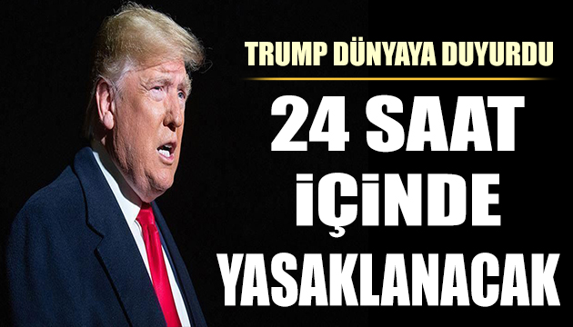 Trump, TikTok un ABD de yasaklanacağını duyurdu