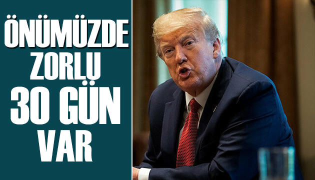 ABD Başkanı Trump tan koronavirüs açıklaması