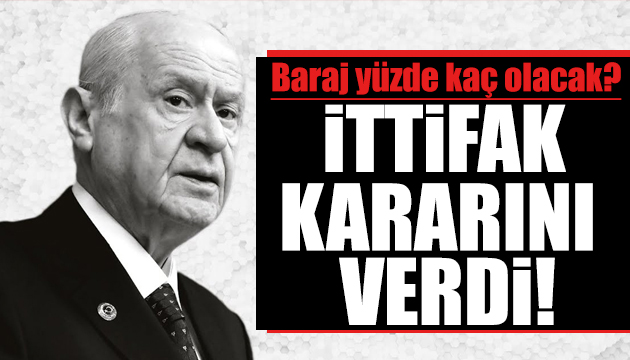 Devlet Bahçeli duyurdu: Seçim barajı kararı!