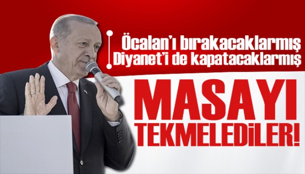 Erdoğan'dan Altılı Masa'ya sert sözler: Bunları siyasi mefta yapmaya hazır mısınız?