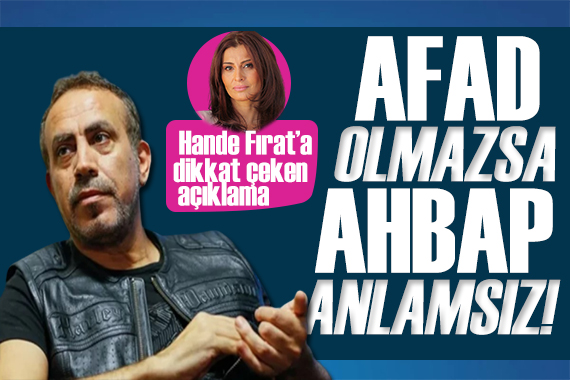 Haluk Levent ten Hande Fırat a çarpıcı açıklama: AFAD olmazsa AHBAP anlamsız!