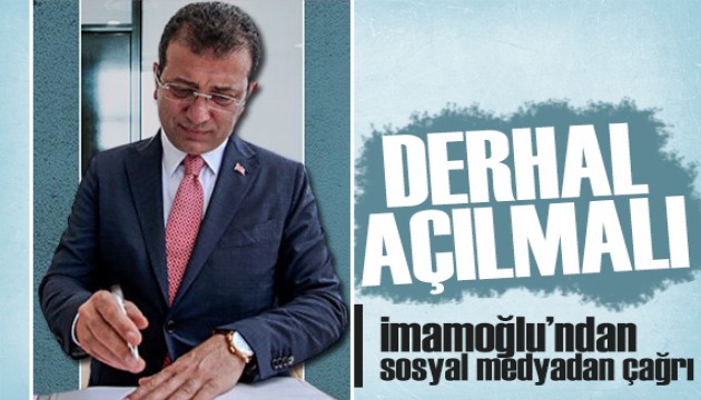 İmamoğlu'ndan çağrı: Üniversiteler derhal açılmalı