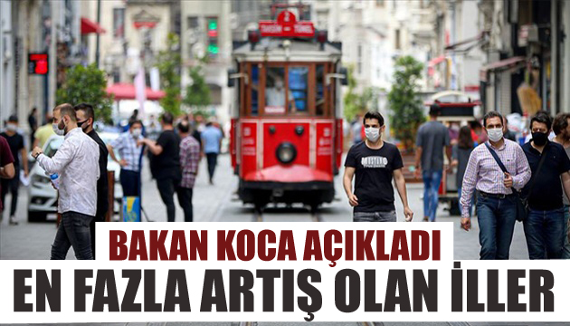 Bakan Koca açıkladı! İşte vakaların en çok arttığı iller