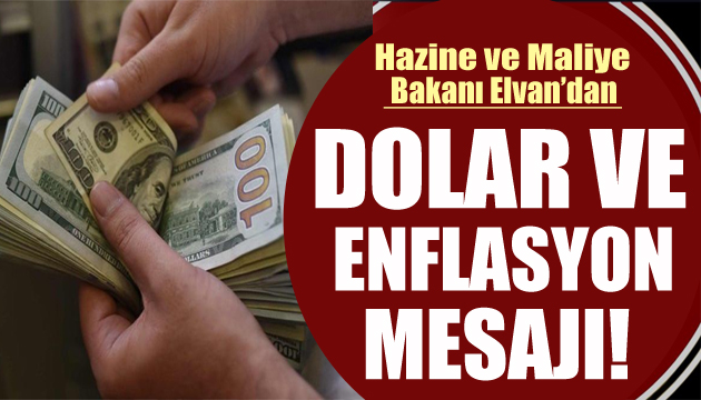 Bakan Elvan dan enflasyon açıklaması