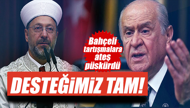 MHP lideri Bahçeli den Diyanet e destek!