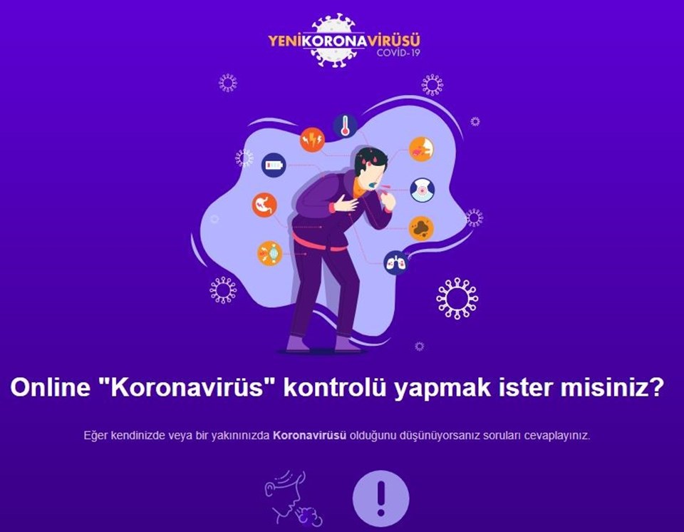 Sağlık Bakanlığı ndan online koronavirüs testi