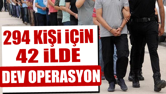 42 ilde dev FETÖ operasyonu