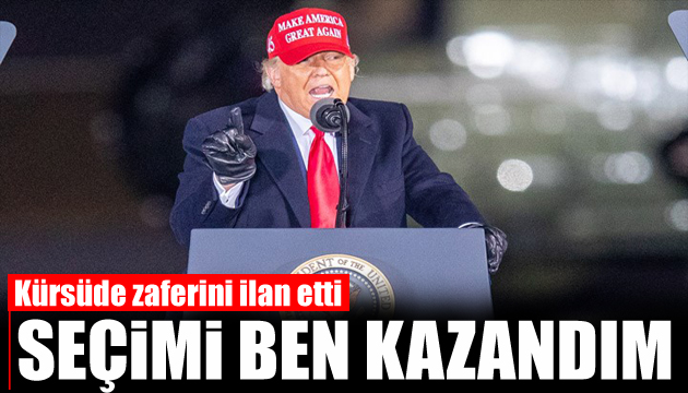 Dünya kilitlendi: Donald Trump tan seçim açıklamaları