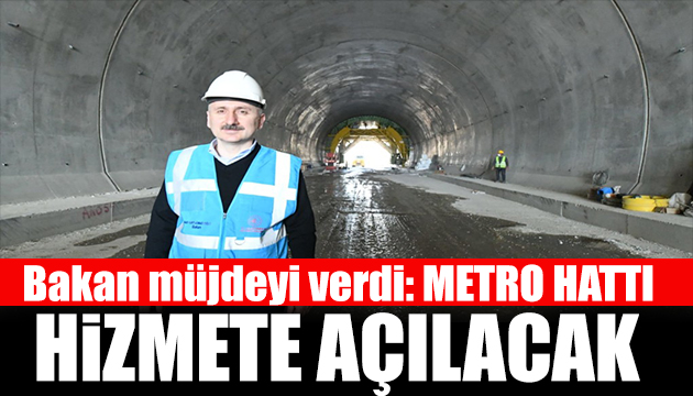 Bakan Karaismailoğlu İstanbullulara metro müjdesini verdi
