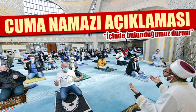 Diyanet ten Cuma namazı ile ilgili açıklama