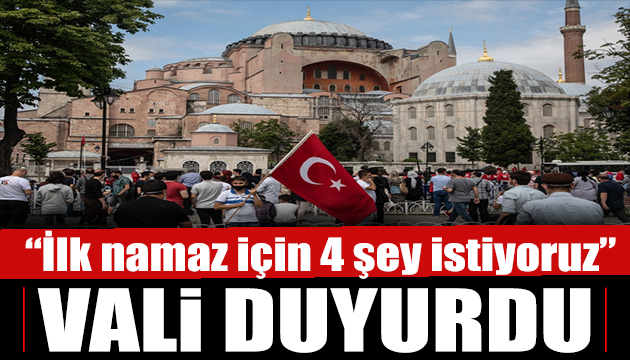 İstanbul Valisi Ali Yerlikaya dan Ayasofya açıklaması